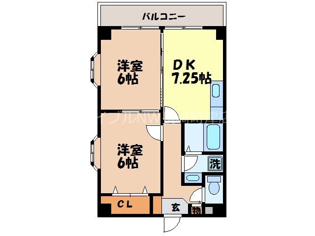 油木町 徒歩6分 2階の物件間取画像