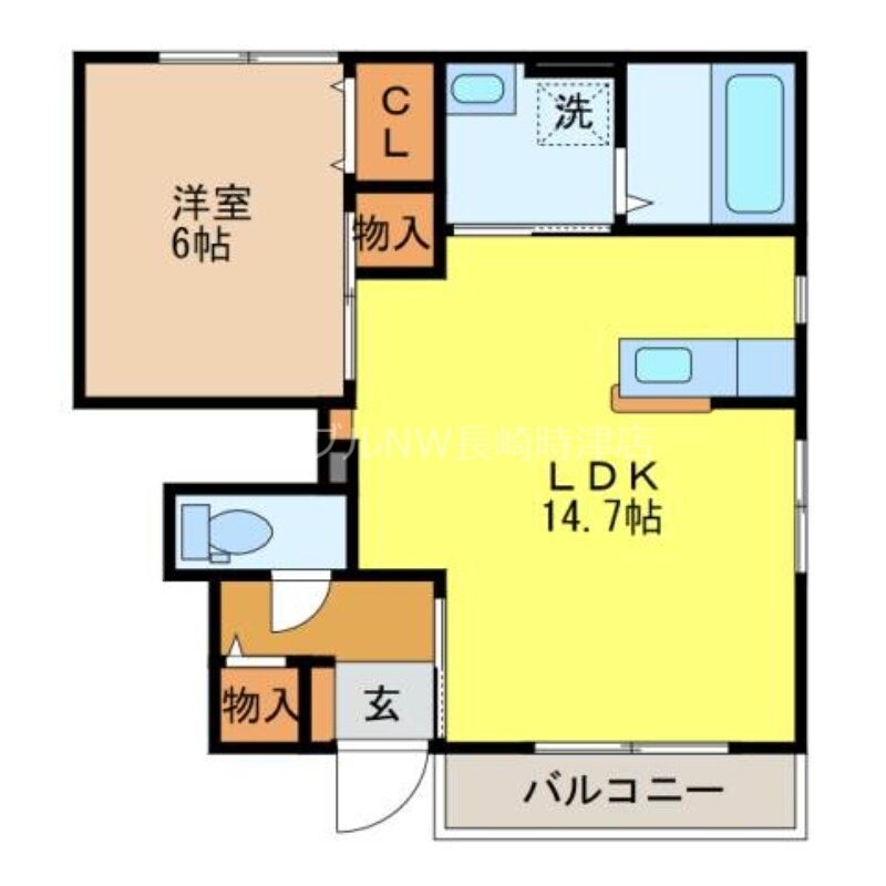 パークサイドクレハⅡの物件間取画像