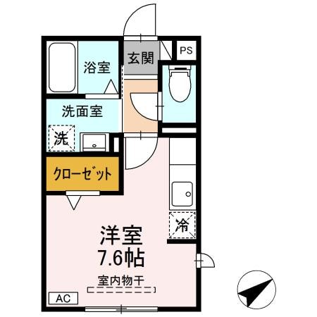 ソシア　ヴィルヌーヴ　Aの物件間取画像