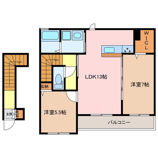 othello Court　A棟の物件間取画像