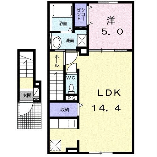 スパライ銀世Ⅴの物件間取画像