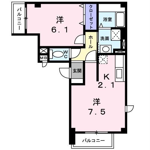 ボンビサージュの物件間取画像