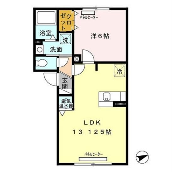 リビングタウン山の手Ｇの物件間取画像