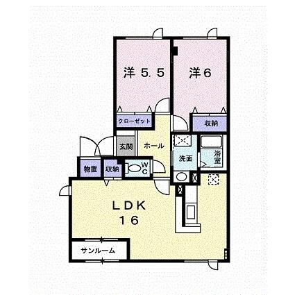 エルレーヴ大川の物件間取画像