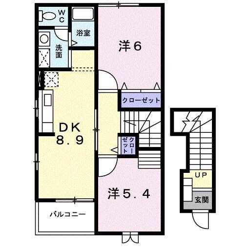 タウン日吉弐番館の物件間取画像