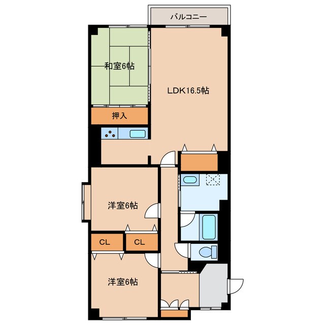 ブルーミィ五稜郭の物件間取画像