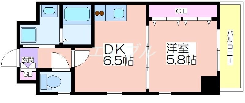 ビエラ江戸堀の物件間取画像