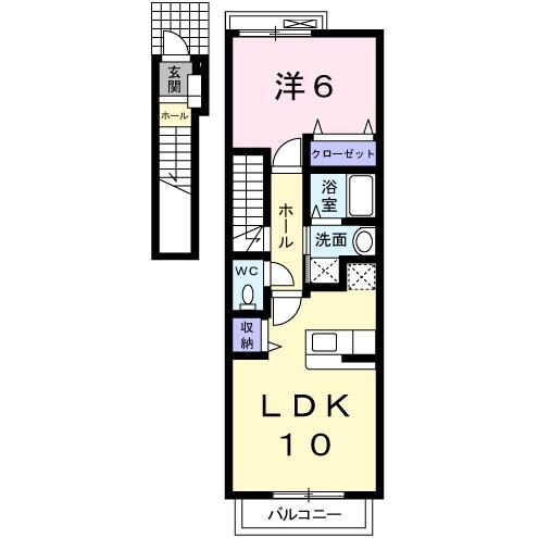 フェアリー鷹取の物件間取画像