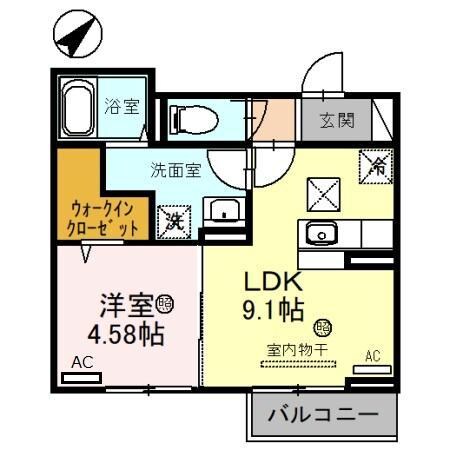 クロス52の物件間取画像