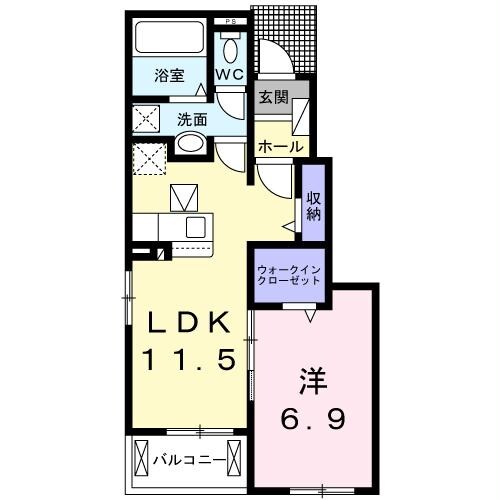 コンフォースHISAGOの物件間取画像