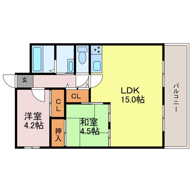 メゾン白浜の物件間取画像