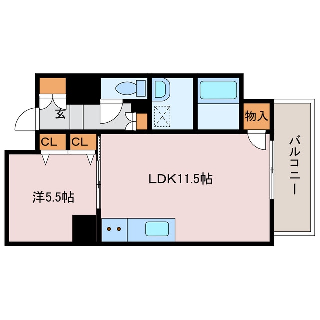 アンゼン十二所前の物件間取画像