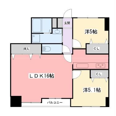 エリータス八代の物件間取画像