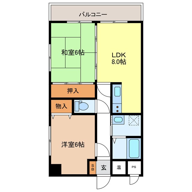 リバーサイド白鷺の物件間取画像