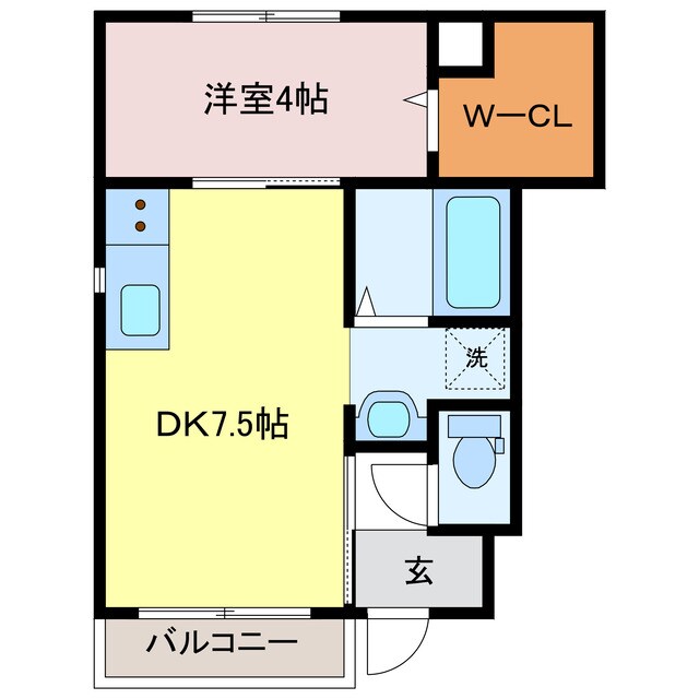 コンフォート双葉C棟の物件間取画像