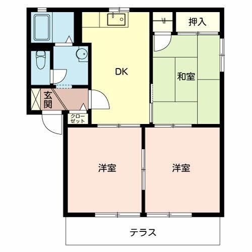 Jハイツ　C棟の物件間取画像