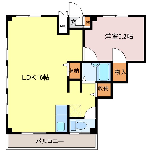 白浜駅西マンションの物件間取画像