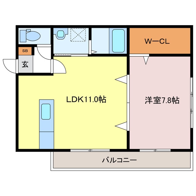 プリエール船場川の物件間取画像