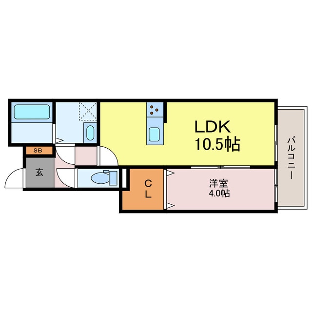 サンサージュ北条の物件間取画像