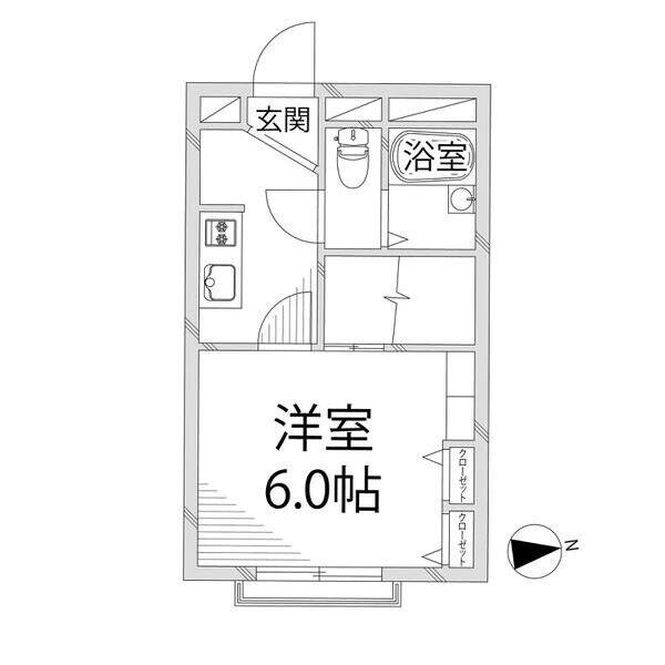 サニーパレス継の物件間取画像