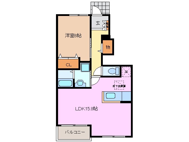 長島駅 徒歩10分 1階の物件間取画像