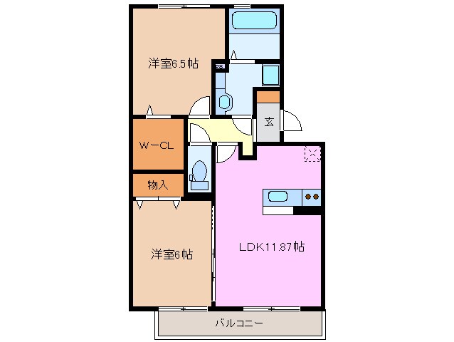 馬道駅 徒歩10分 3階の物件間取画像