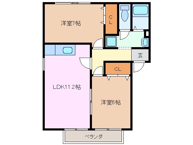 星川駅 徒歩16分 2階の物件間取画像