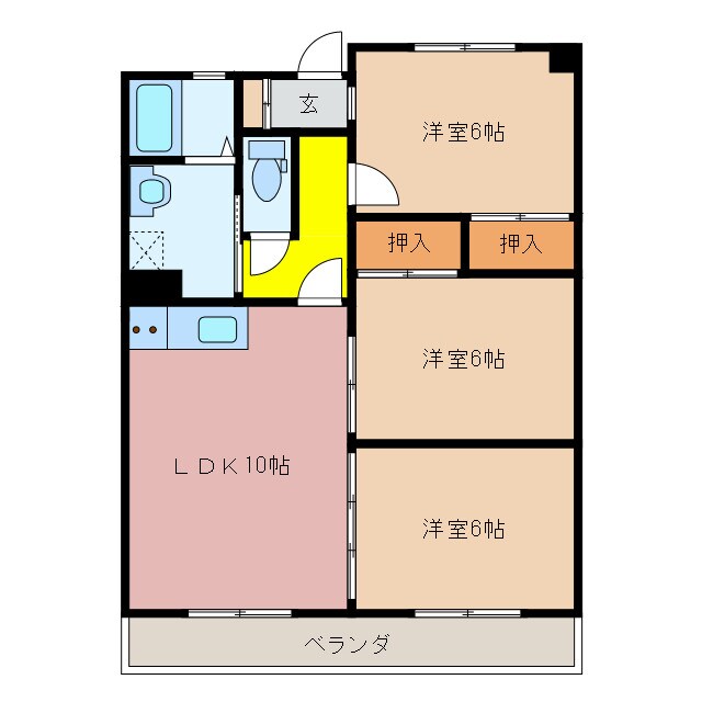 益生駅 徒歩35分 4階の物件間取画像