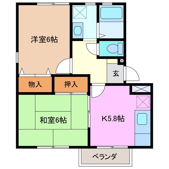 星川駅 徒歩10分 2階の物件間取画像