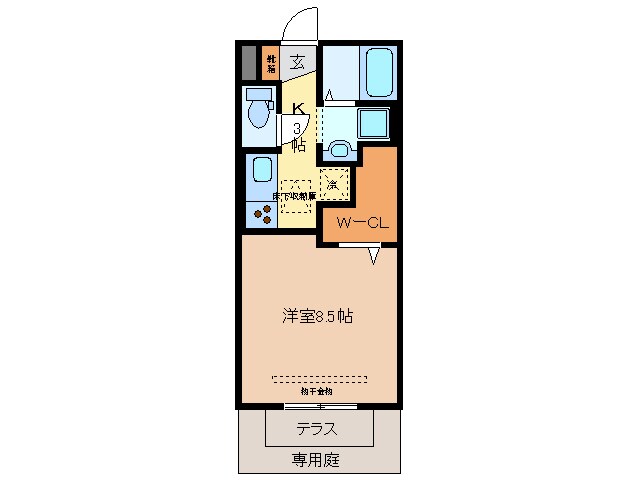 伊勢朝日駅 徒歩5分 1階の物件間取画像