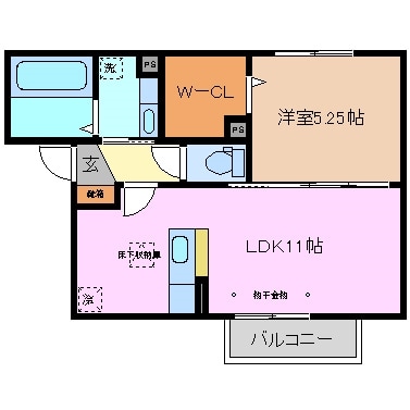 川越富洲原駅 徒歩12分 1階の物件間取画像