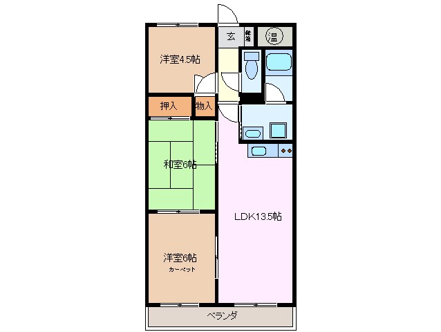 桑名駅 徒歩24分 2階の物件間取画像