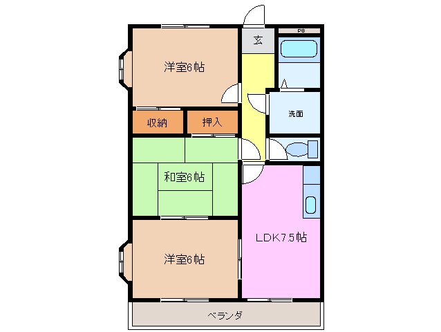 らべんだーの物件間取画像