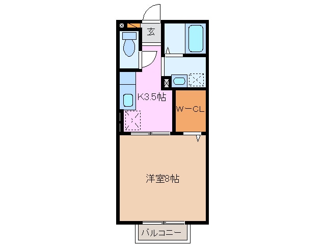 南日永駅 徒歩28分 1階の物件間取画像