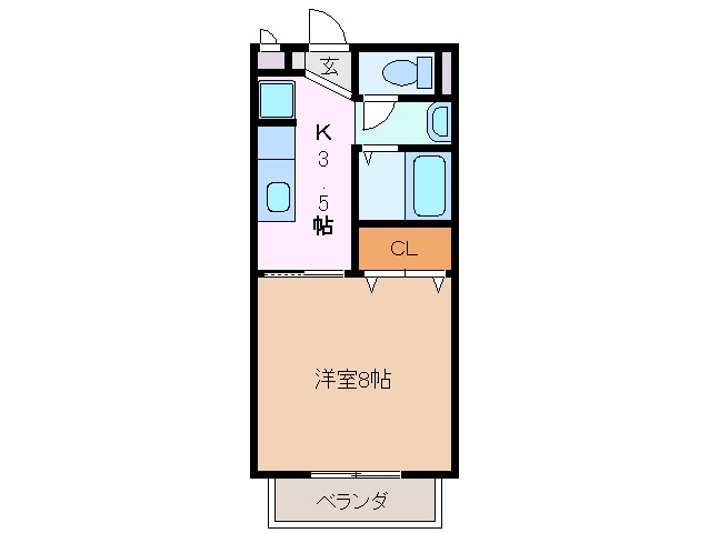 南四日市駅 徒歩6分 2階の物件間取画像