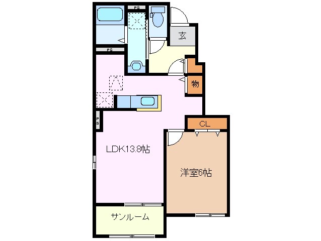 南日永駅 徒歩5分 1階の物件間取画像