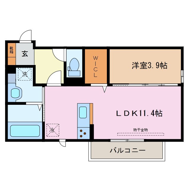 日永駅 徒歩3分 3階の物件間取画像