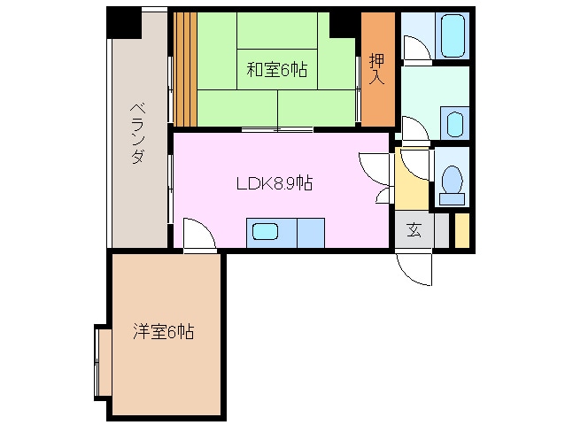 四日市駅 徒歩7分 3階の物件間取画像