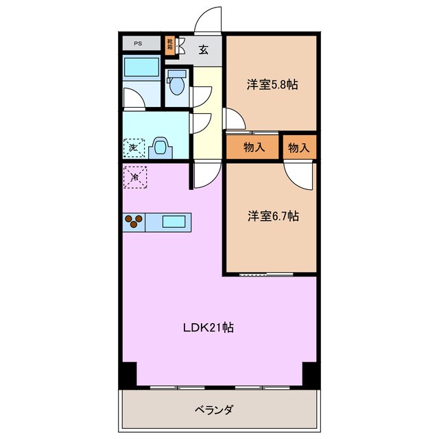 川原町駅 徒歩19分 1階の物件間取画像