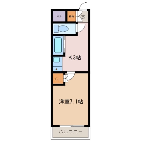 日永駅 徒歩13分 3階の物件間取画像