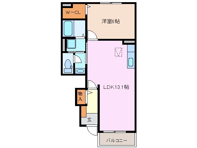 日永駅 徒歩21分 1階の物件間取画像