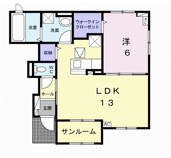 追分駅 徒歩22分 1階の物件間取画像