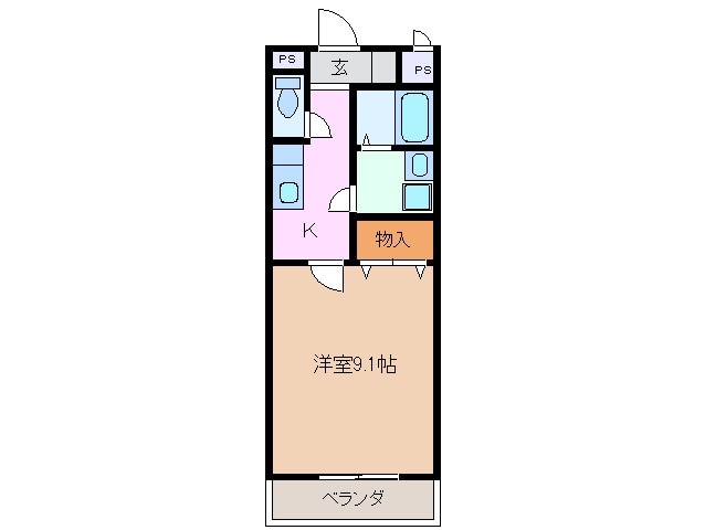 北楠駅 徒歩6分 1階の物件間取画像