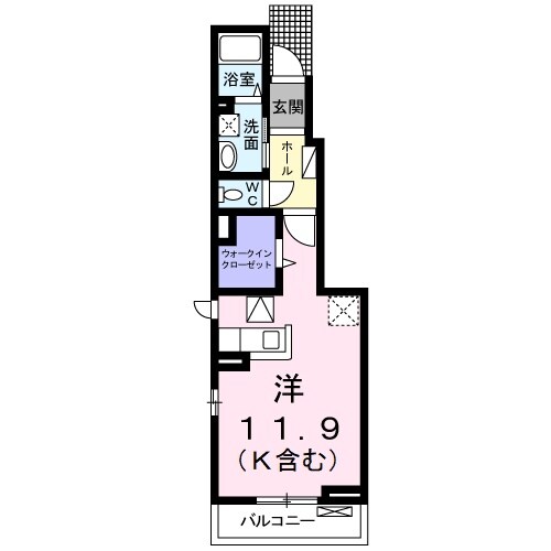 中川原駅 徒歩10分 1階の物件間取画像