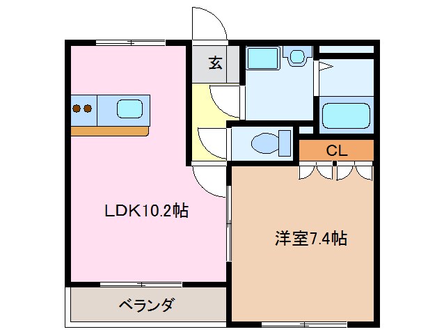 ブザービートの物件間取画像