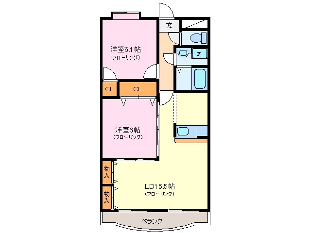 メゾンプランドールの物件間取画像