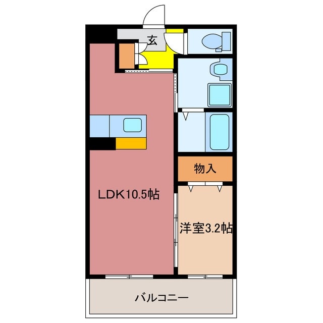 アンジューⅦの物件間取画像