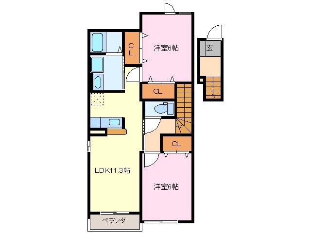 アリアーテ　Ｂ棟の物件間取画像