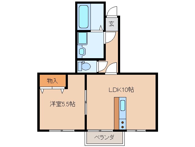 Wood久松Ⅰの物件間取画像