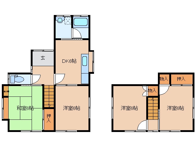 御薗高向戸建の物件間取画像